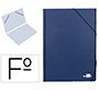 Carpeta liderpapel gomas folio sencilla pvc azul