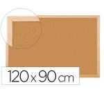 Pizarra corcho q-connect 120x90 cm marco de madera