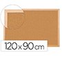 Pizarra corcho q-connect 120x90 cm marco de madera