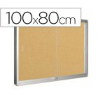 Vitrina de anuncios q-connect marco de aluminio 800 x 1000mm