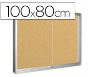 Vitrina de anuncios q-connect marco de aluminio 800 x 1000mm