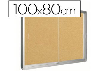Vitrina de anuncios q-connect marco de aluminio 800 x 1000mm