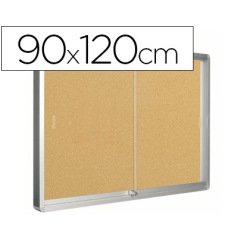 Vitrina de anuncios q-connect marco de aluminio 900 x 1200 mm