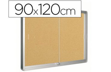 Vitrina de anuncios q-connect marco de aluminio 900 x 1200 mm