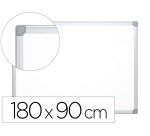 Pizarra blanca q-connect melamina marco de aluminio 180x90 cm