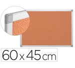 Pizarra corcho q-connect 60x45 cm marco aluminio