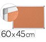 Pizarra corcho q-connect 60x45 cm marco aluminio