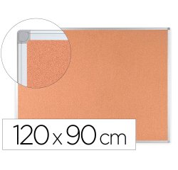 Pizarra corcho q-connect 120x90 cm marco aluminio