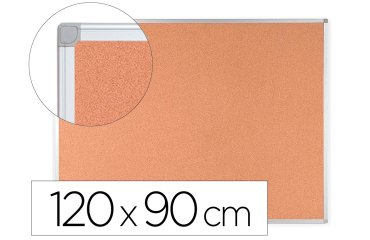 Pizarra corcho q-connect 120x90 cm marco aluminio