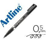 Rotulador artline para cd punta de fibra permanente ek-883 negro -punta redonda 0.5 mm