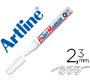 Rotulador artline marcador permanente ek-400 xf blanco punta redonda 2.3 mm metal caucho y plastico