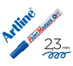 Rotulador artline marcador permanente ek-400 xf azul -punta redonda 2.3 mm -metal caucho y plastico