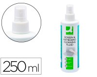 Spray q-connect limpiador de pantallas y teclados bote de 250 ml