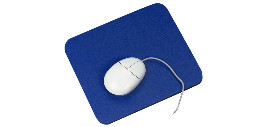 Alfombrilla para ratón basic q-connect azul 260x220x5 mm