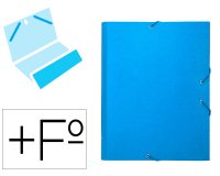 Carpeta clasificadora liderpapel 12 departamentos folio prolongado carton forrado celeste