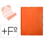 Carpeta clasificadora liderpapel 12 departamentos folio prolongado carton forrado naranja