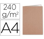 Subcarpeta liderpapel din a4 kraft interior blanco 240g/m2