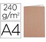 Subcarpeta liderpapel din a4 kraft interior blanco 240g/m2