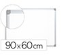 Pizarra blanca q-connect lacada magnetica marco de aluminio 90x60 cm