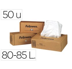 Bolsa de residuos fellowes para destructora de documentoscaja con 50 und. para ps380 380cc/420/420cc/480cc