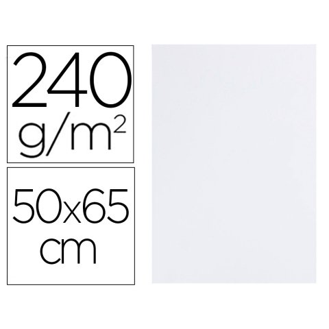 Cartulina liderpapel 50x65 cm 240g/m2 blanco
