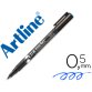 Rotulador artline para cd punta de fibra permanente ek-883 azul -punta redonda 0.5 mm