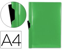 Carpeta liderpapel dossier pinza lateral 45323 polipropileno din a4 verde 60 hojas pinza deslizante