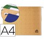 Carpetas colgantes para cajones 32 x 24 cm A4 kraft Liderpapel Lomo en V