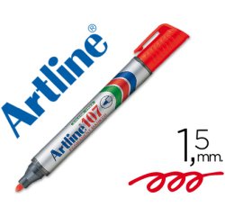 Rotulador artline marcador permanente 107 rojo punta redonda