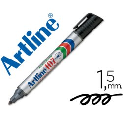 Rotulador artline marcador permanente 107 negro punta redonda