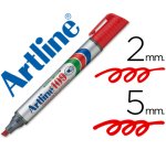 Rotulador artline marcador permanente 109 rojo punta biselada