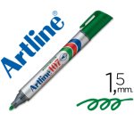 Rotulador artline marcador permanente 107 verde punta redonda