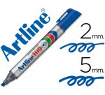 Rotulador artline marcador permanente 109 azul punta biselada