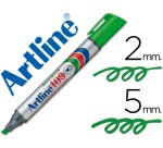 Rotulador artline marcador permanente 109 verde punta biselada