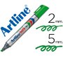 Rotulador artline marcador permanente 109 verde punta biselada