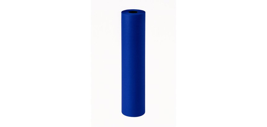 Papel de regalo kraft liderpapel bobina ancho 62 cm peso 7 kg gramaje 60 g azul cobalto
