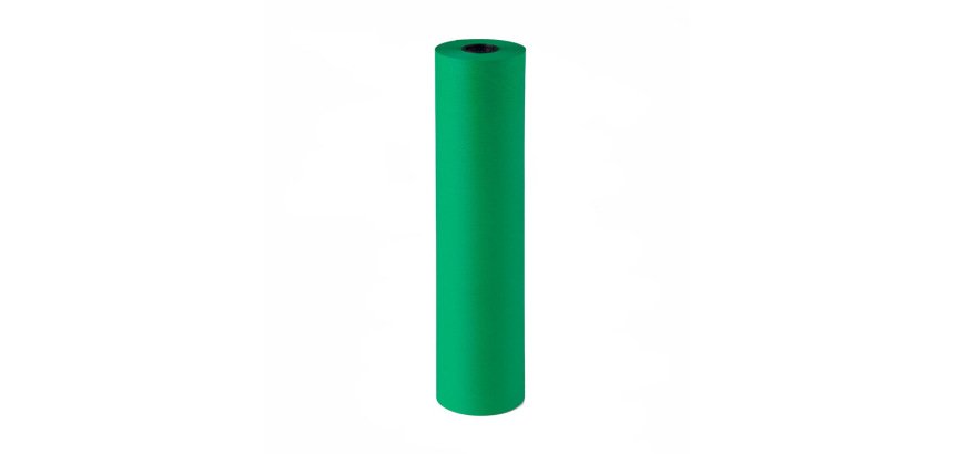 Papel de regalo kraft liderpapel bobina ancho 62 cm peso 7 kg gramaje 60 g verde