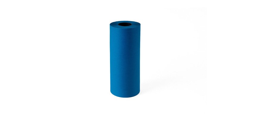 Papel de regalo kraft liderpapel bobina ancho 31 cm peso 3,5 kg gramaje 60 g azul cobalto