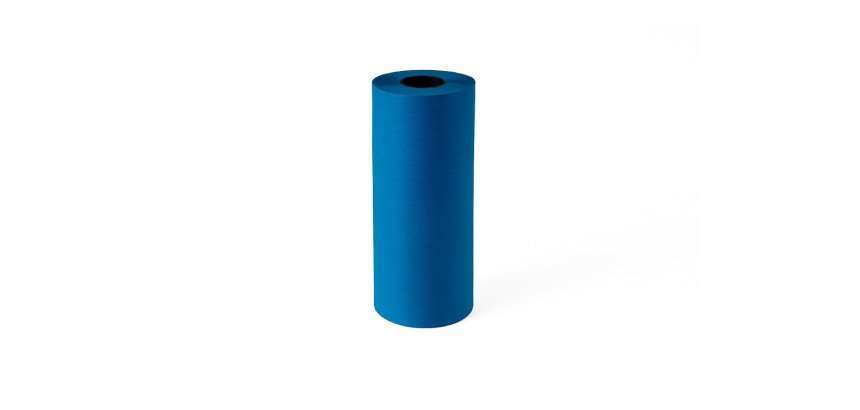 Papel de regalo kraft liderpapel bobina ancho 31 cm peso 3,5 kg gramaje 60 g azul cobalto