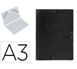 Carpeta planos liderpapel a3 carton gofrado n 12 negro