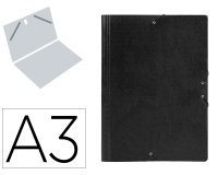 Carpeta planos liderpapel a3 carton gofrado n 12 negro