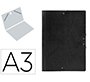 Carpeta planos liderpapel a3 carton gofrado n 12 negro