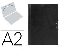 Carpeta planos liderpapel a2 carton gofrado n 12 negro