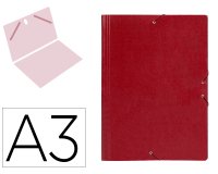 Carpeta planos liderpapel a3 carton gofrado n 12 rojo