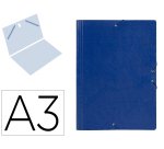 Carpeta planos liderpapel a3 carton gofrado n 12 azul