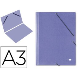 Carpeta planos liderpapel a3 carton gofrado n 12 azul