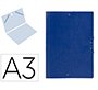 Carpeta planos liderpapel a3 carton gofrado n 12 azul