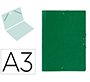 Carpeta planos liderpapel a3 carton gofrado n 12 verde