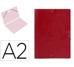 Carpeta planos liderpapel a2 carton gofrado n 12 rojo