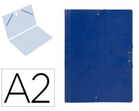 Carpeta planos liderpapel a2 carton gofrado n 12 azul